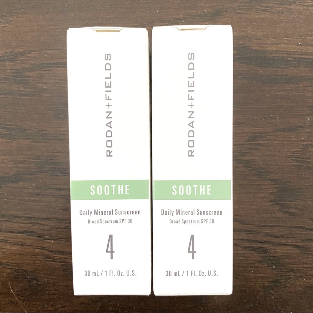 Two Rodan + Fields Soothe Mineral Sunscreen